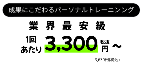 成果にこだわるパーソナルトレーニング